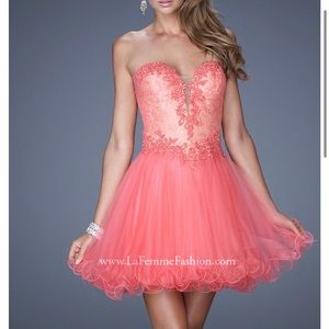 LA FEMME SHORT DRESS STYLE 20656